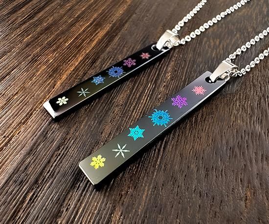 Hizm/SK accessory/札形ペンダントトップM 黒雪華ピアノブラック Hizm/SK accessory/札形ペンダントトップM 黒雪華ピアノブラック