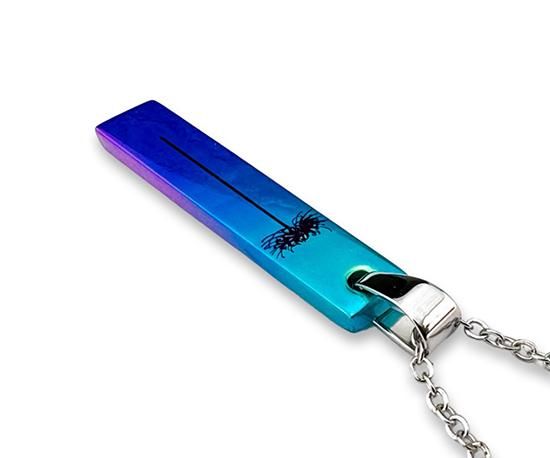 一点のみ】Hizm/SK accessory/札形ペンダントトップS 紫彼岸花 一点のみ】Hizm/SK accessory/札形ペンダントトップS 紫彼岸花