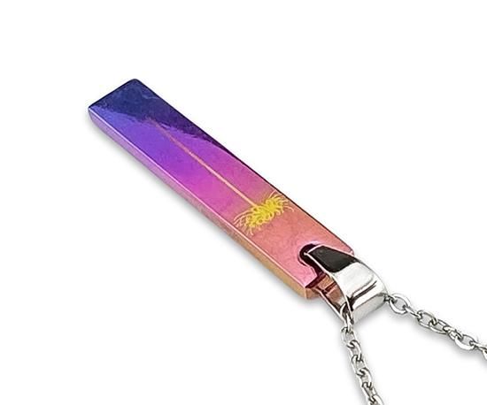 一点のみ】Hizm/SK accessory/札形ペンダントトップS 黄彼岸花