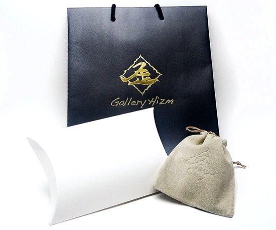 Hizm/SK accessory/札形ペンダントトップS 黒桜華グラデーション
