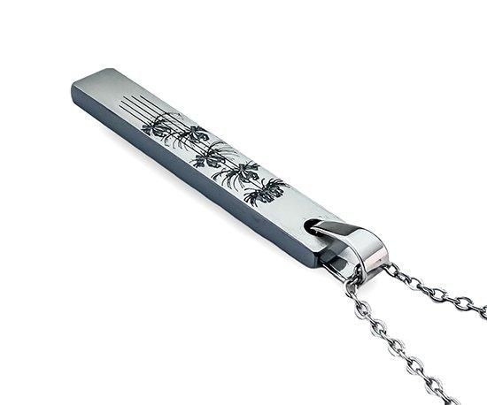 Hizm/SK accessory/札形ペンダントM 燦然彼岸花 モノトーンピアノ Hizm/SK accessory/札形ペンダントM 燦然彼岸花 モノトーンピアノ