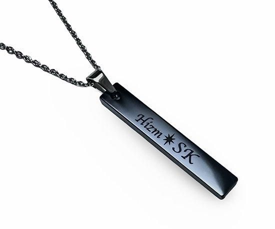 Hizm/SK accessory/札形ﾍﾟﾝﾀﾞﾝﾄM 燦然彼岸花 モノトーンピアノブラック