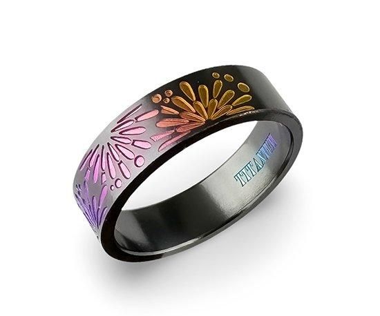 Hizm/SK accessory/大輪閃光散華6mm幅 多色グラデマットブラック