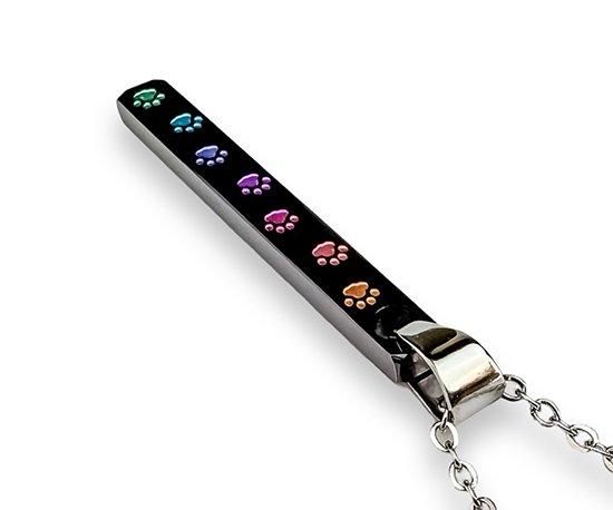 アクセサリー hima Hizm/SK accessory/にゃんこ散歩ペンダントM 4mm幅 多色グラデ ピアノ