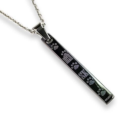 Hizm/SK accessory/にゃんこ散歩ペンダントM 4mm幅 多色グラデ