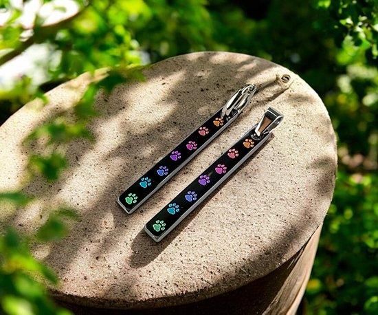 Hizm/SK accessory/にゃんこ散歩ペンダントM 4mm幅 多色グラデ