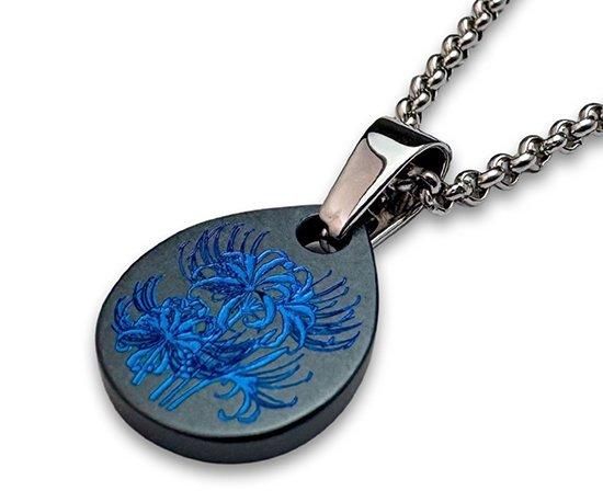 一点のみ】Hizm/SK accessory/札形ペンダントトップM 燦然彼岸花 一点のみ】Hizm/SK accessory/札形ペンダントトップM 燦然彼岸花