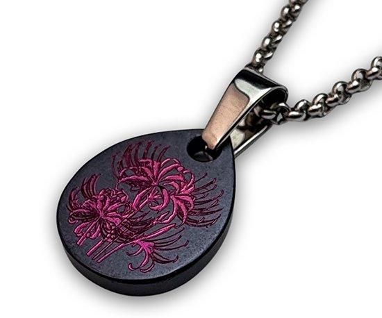 一点のみ】Hizm/SK accessory/札形ペンダントトップM 燦然彼岸花 一点のみ】Hizm/SK accessory/札形ペンダントトップM 燦然彼岸花