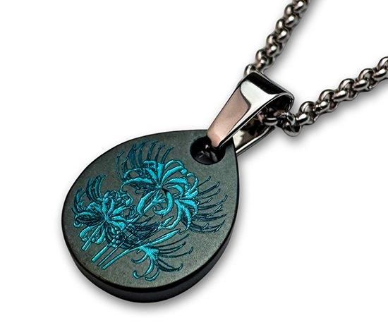 一点のみ】Hizm/SK accessory/札形ペンダントトップS 紫彼岸花 一点のみ】Hizm/SK accessory/札形ペンダントトップS 紫彼岸花
