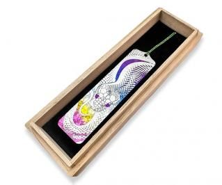 Hizm/チタン製角簪 桜華/純チタン/簪/15~18cm/軸太さ変更可