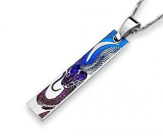 Hizm/SK accessory/札形ペンダントS 燦然彼岸花 【闇夜色】ピアノ Hizm/SK accessory/札形ペンダントS 燦然彼岸花 【闇夜色】ピアノ