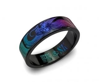3/31まで20%0FF価格】Hizm/SK accessory/渦巻く蛇リング 6mm幅