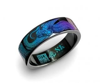 Hizm/SK accessory/燦然彼岸花リング6mm幅【闇夜色】ピアノ Hizm/SK accessory/燦然彼岸花リング6mm幅【闇夜色】ピアノ