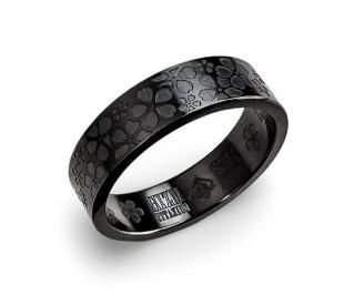 Hizm/SK accessory/燦然彼岸花リング6mm幅【闇夜色】ピアノ Hizm/SK accessory/燦然彼岸花リング6mm幅【闇夜色】ピアノ