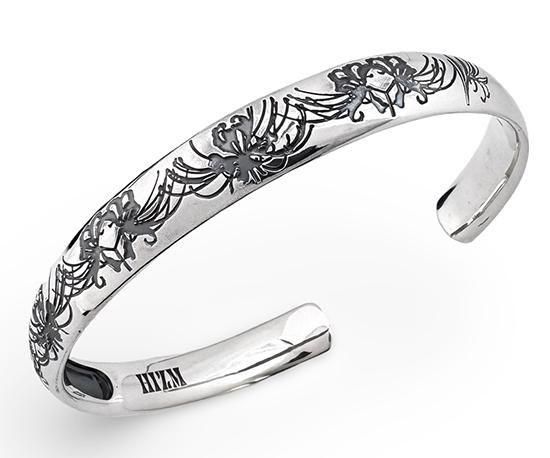 美品⭐︎BUCCELLATI シルバー バングル葉デザイン エス 桜×猫 透かし彫り バングル シルバー [S-Bns-01] — クラフトカフェ