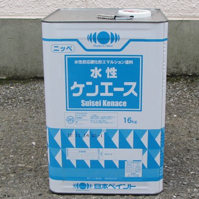 【塗料品/塗装/上塗り】水性ケンエース　白 16kg｜Toryo.jp 株式会社富田商店オンラインショップ