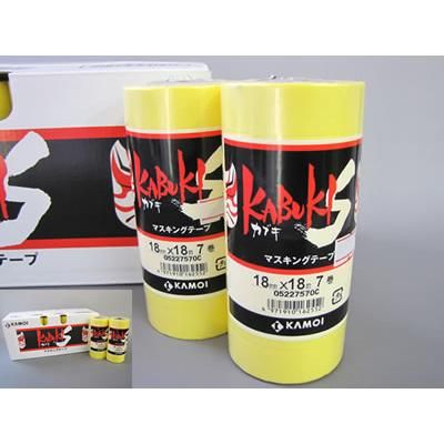 【塗装/養生品】マスキングテープ カブキS 20ミリ/6巻(1包)・60巻(1箱)|Toryo.jp 株式会社富田商店オンラインショップ