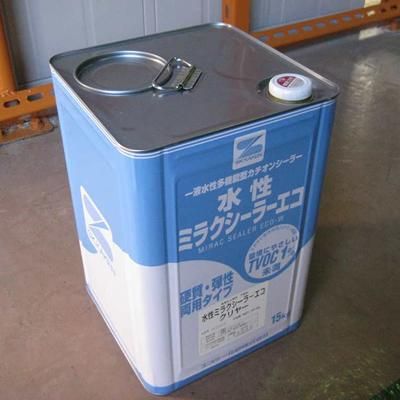 塗料品／水性／下塗り】水性ミラクシーラーエコ クリヤー