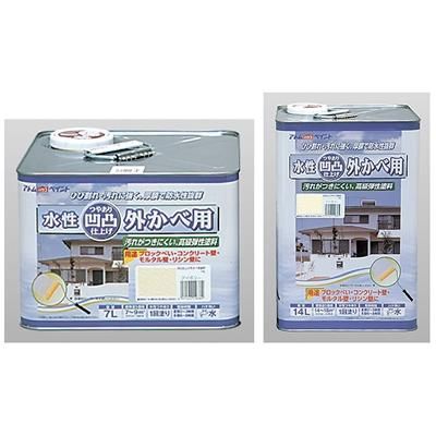 凸凹仕上げ外かべ用 7L/14L 全4色 【屋外かべ用塗料】|Toryo.jp 凸凹仕上げ外かべ用 7L/14L 全4色 【屋外かべ用塗料】|Toryo.jp