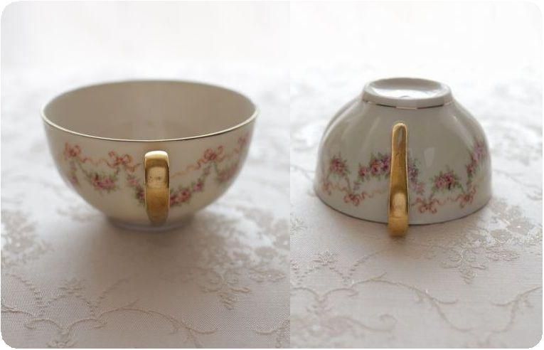 アビランドNY ハミルトンリボン&ガーランド カップソーサー