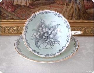 フランスアンティークスズラン とリボンのドレッシングセット