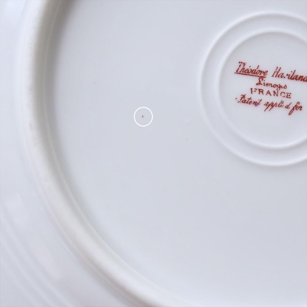 少し訳あり】アビランドリモージュ842 リボンと薔薇のガーランド