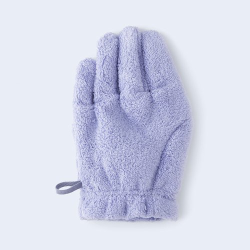 hair drying glove LEFT lavender