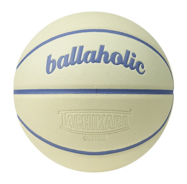 【7号】Playground Basketball / ballaholic x TACHIKARA  (grey beige / blue)