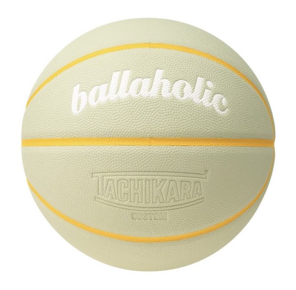 【7号】Playground Basketball / ballaholic x TACHIKARA  (grey beige / yellow)