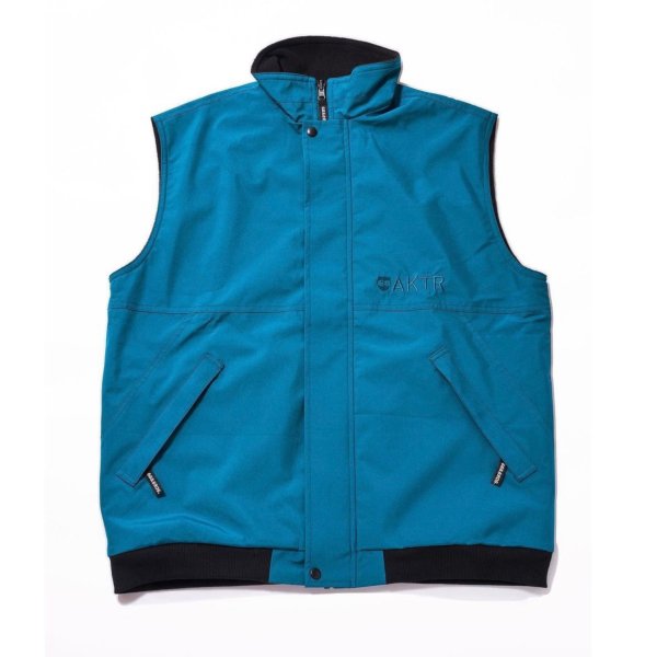 68xAKTR REV FLEECE VEST JACKET BLxBK