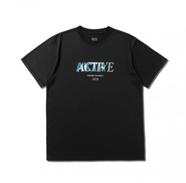 HALFTONE ACTIVE SPORTS TEE BK