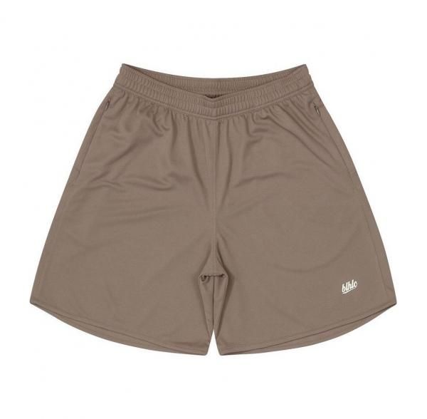 Basic Zip Shorts (taupe gray/off white)