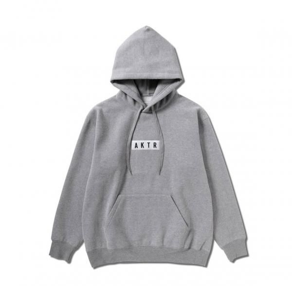 AKTR LOGO SWEAT PULLOVER HOODIE GY