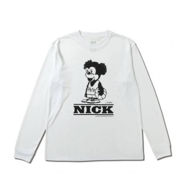 CARTOON NICK L/S SPORTS TEE WH