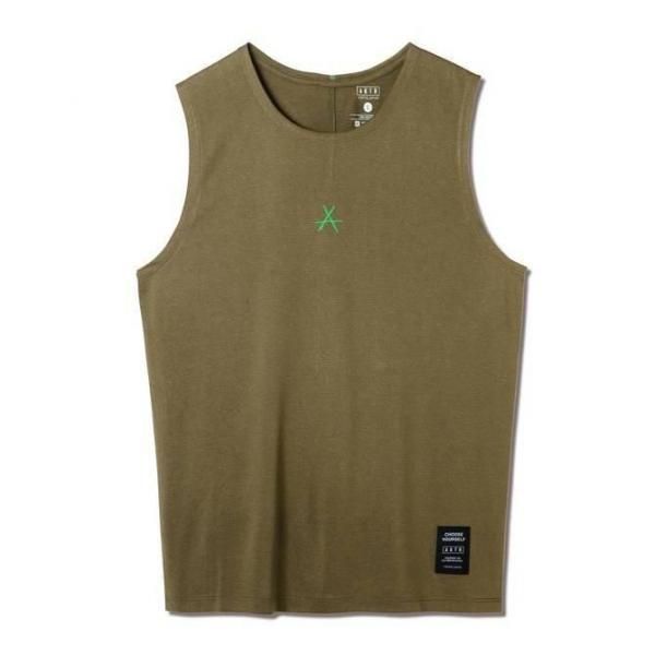 ASTERISK SLEEVELESS SPORTS TEE KH