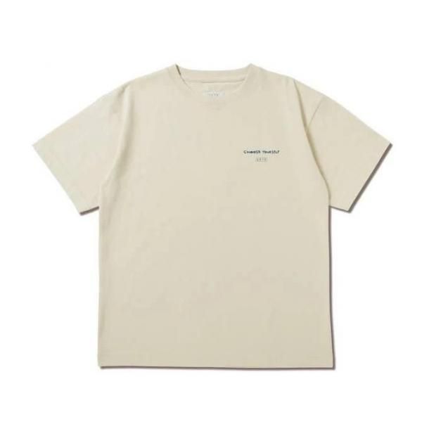 CUT-UP PHOTO COTTON TEE ECRU