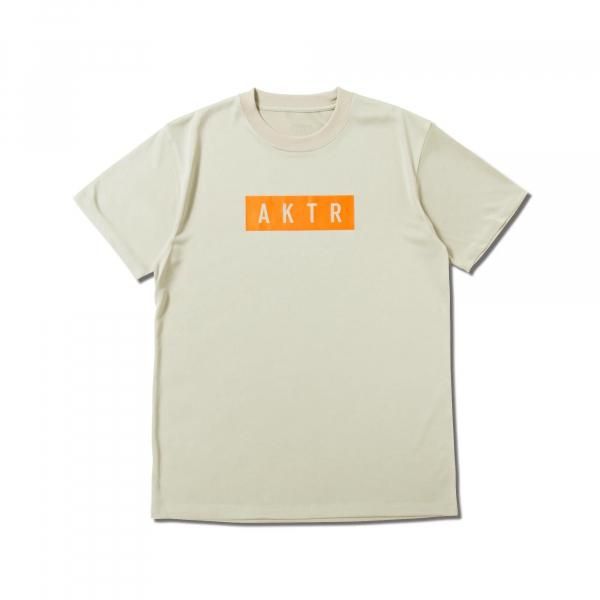 KIDS AKTR LOGO SPORTS TEE ECRU