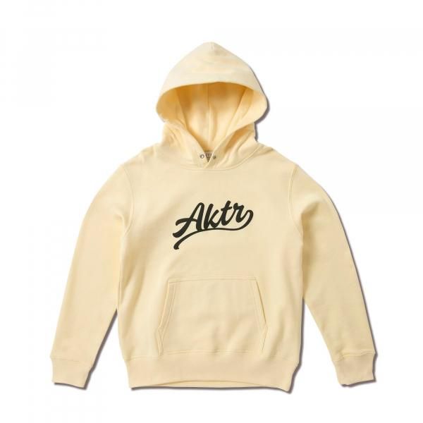 KIDS SCRIPT LOGO SWEAT HOODIE ECRU
