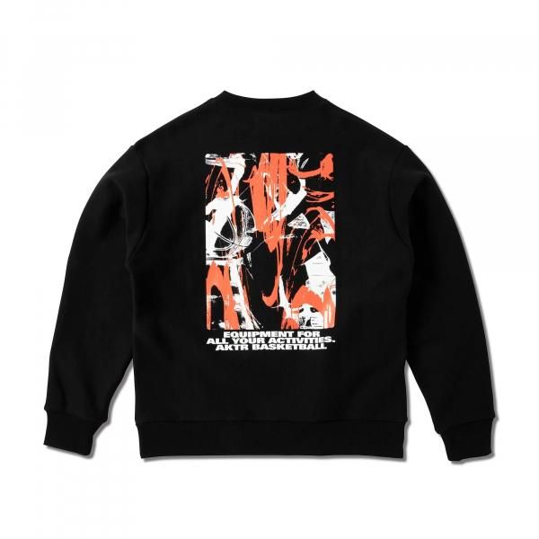 WILD-CARD SWEAT CREW NECK BK