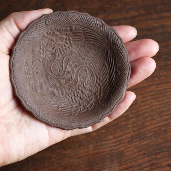 うさぎ文皿　備前うさぎ文せんべい皿　備前せんべい皿　色備前せんべい皿 うさぎ文皿 備前うさぎ文せんべい皿 備前せんべい皿 色備前
