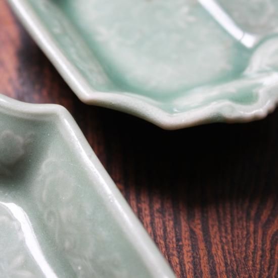 中国　粉青磁器　豆皿 中国 粉青磁器 豆皿 - メルカリ