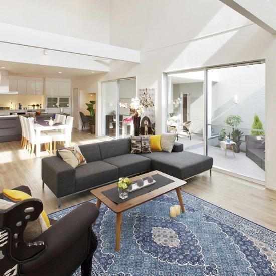 ダークグレー L字型ソファ 2人掛け・3人掛け用 楽天市場】【送料無料】 カウチソファー ファブリック 3人掛け