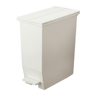 SOLOW ペダルオープンツイン ダストボックス ゴミ箱 インテリア ホワイト 幅22cm 高さ48cm 奥行き42.5cm 35L
