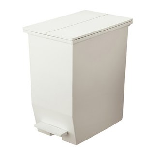 SOLOW ペダルオープンツイン ダストボックス ゴミ箱 インテリア ホワイト 幅27cm 高さ48cm 奥行き42.5cm 45L 