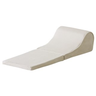 折りたたみ式　TV枕　Sサイズ　座椅子　ホワイト　インテリア　雑貨
