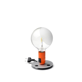 テーブルライト デスクランプ 照明 トレイ オレンジ Achille Castiglioni LED 2W FLOS(フロス) LAMPADINA LED ランパディーナ (LED電球付)