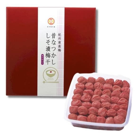 ご贈答用 昔なつかし しそ漬け梅干し 800g 紀州産梅を使用したカリカリ梅のお取り寄せ 通販 紀州梅本舗