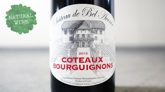 2100] Coteaux Bourguignons 2015 Chateau de Bel Avenir / コトー・ブルギニヨン 2015  シャトー・ド・ベル・アヴニール - ナチュラルワイン(自然派ワイン・ビオワイン)を日本全国にお届け！「THE WINE SHOP.TOKYO」