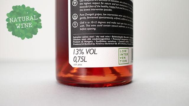 ハンガリー　ロゼワイン　クリスティヌスの「ロカ」自然派ワイン5本　スッキリ系 1840] Roka Rose 2021 Kristinus / ロカ 2021 クリスティヌス