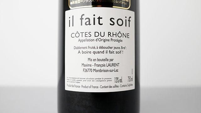 3040] il fait soif 2022 Maxime-Francois Laurent / イル・フェ